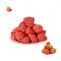 Fruits lyophilisés Fraises séchées en tranches Fraises lyophilisées en dés Fraises lyophilisées en vrac Fruits lyophilisés