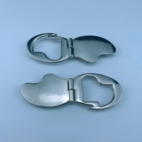 Boucles personnalisées en alliage de zinc de qualité, réglables, pour vêtements, chaussures, sacs, avec placage décoratif sans nickel.