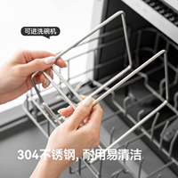 Organisateur de casseroles et poêles en acier inoxydable, support de rangement avec séparateurs pour armoire, sous l'évier, pour poêles et woks