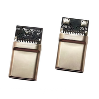 Conector USB Tipo C Macho de 24 Pines, USB 2.0 a C, Resistencia Rp de 56K, C a C 60W 3A, Montaje SMT en PCB, Conector USB-C