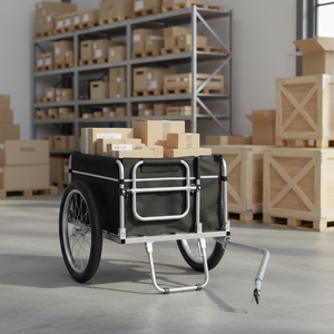 Remolque de Carga Multiusos de Metal Resistente OEM, Carretilla Plegable, Plataforma para Herramientas, Carro Industrial para Hotel - Product Image 6