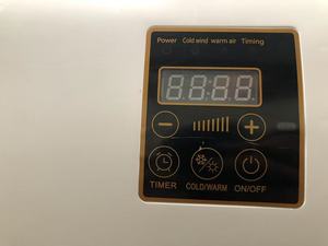 Mini PTC gốm thông minh nóng <span class=keywords><strong>Fan</strong></span> xách tay treo tường điều khiển từ xa cho phòng khách phòng ngủ quá nóng bảo vệ 110V phòng tắm - Product Image 2