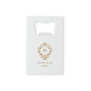 Abridor de Botellas de Metal para Tarjetas de Visita, Acero Inoxidable, 85x54mm, Grabado Personalizado, Recuerdo de Boda - Product Image 6