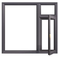 METGOOD-Marco de aleación de aluminio para ventana abatible, Marco personalizable de doble capa de vidrio templado hacia dentro y hacia fuera para Baño