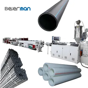 BEIERMAN HDPE 16mm-110mm Plastic Pipe Making Machine/Equipment Sj65/33 Single Screw Extruder/Extrusion Production Line