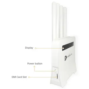 Roteador merusys 1200mbps Gigabit Rural Wi-fi puce double bande Teto 2 antennes Wif 1 Km 4g5g Usa routeur