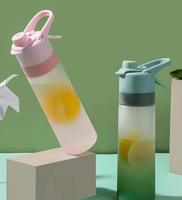 Beauchy bouteille d'eau givrée de sport de haute qualité 650ml bouteilles d'eau potable en plastique personnalisées avec tête de pulvérisation
