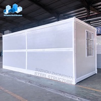 Petite maison mobile de luxe en conteneur Zhongnan maison modulaire préfabriquée maison en conteneur pliable préfabriquée avec toilettes