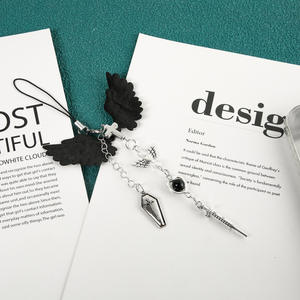 Y2k Millennium Style Sweet and Spicy Wings Coo Chain Coo Book Charm Card Book Charm Cadena para Teléfono Celular Cross Beaded Charm - Product Image 2