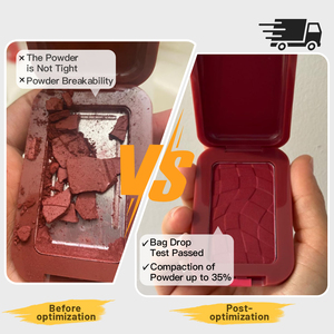 Vegan Face <b>Makeup</b> <b>Palette</b> High Pigmented Pink Pressed Powder Blush Custom Logo Talc Free Halal Certified Private Label Fair - Product Image 4