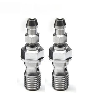 Tornillos de Escape de Aleación de Titanio para Caliper, Tornillos de Válvula de Escape de Titanio M10x1.0/1.25, Accesorios para Moto - Product Image 2