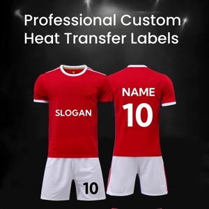 Étiquettes de vêtements personnalisées pour maillots de football et vêtements de football Impression par transfert thermique Étiquettes de vêtements en gros - Product Image 3