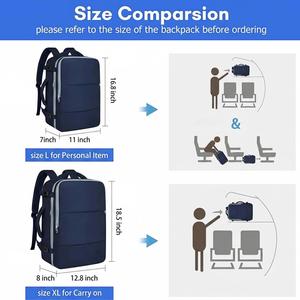 Sac à dos de voyage multifonctionnel pour femmes, grande capacité, imperméable, sac à dos pour ordinateur portable, bagage à main pour voyage d'affaires, randonnée - Product Image 5