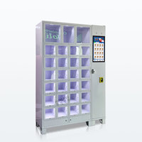 Distributeur automatique 24h/24 et 7j/7 à 27 casiers pour articles de vente au détail, bijoux et vêtements, avec SDK pour centres commerciaux