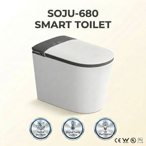 WC intelligent de luxe avec télécommande, lavage féminin intelligent, économie d'eau, sanitaires en céramique, WC intelligent pour salle de bain - Product Image 2