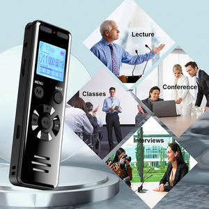 Venta al por mayor Mini dispositivo de grabación de sonido 1536kbps PCM Grabadora de Voz digital para conferencias compatible con tarjetas TF - Product Image 6