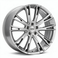 Jantes de voiture SRD Hypher Silver monobloc personnalisées 5x112 5x120 5x114.3, jantes forgées de 18 à 24 pouces pour Mercedes SUV MPV