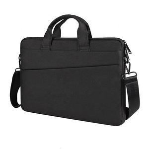 15.6 Inch Durable Soft Nylon Waterproof Zipper Large Capacity Messenger <b>Bag</b> Business Laptop Sleeve with Shoulder Strap - Product Image 5