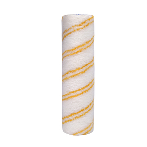 Rouleau de peinture de 10 pouces de haute qualité à double rayures jaunes en polyamide, thermocollé, à dégagement rapide, personnalisable, support OEM - Product Image 2