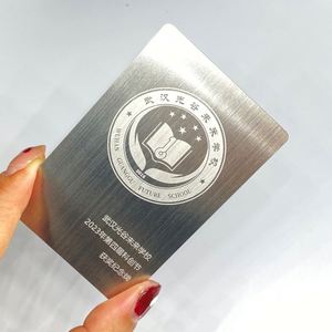 Cartes de visite métalliques gravées au laser double face personnalisées, très demandées - Product Image 1