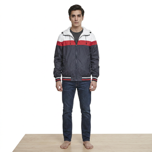 High Quality <b>Men's</b> <b>Summer</b> Fitness Sports Windbreaker <b>Jacket</b> Canvas Hooded Casual Style Breathable Zipper Closure Windproof Water - Product Image 1