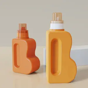 High Quality Customized Logo And Color Laundry Detergent Bottles Skincare 600ml Body Wash Detergent Bottles