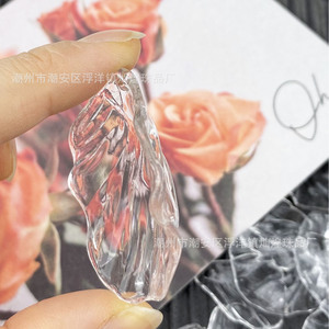 Pièces d'imitation de coquillages en acrylique, pendentifs transparents pour décorations de mariage et de Noël, accessoires de bijoux DIY - Product Image 4