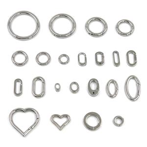 ステンレス製スプリングキーリングブランク、回転式スプリングクラスプ、シルバーのスプリングフック、ハンドバッグDIYバッグ、キーリング、クラフト製作に - Product Image 2