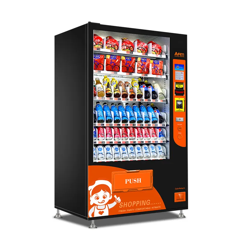 AFEN Automática Vending Snacks E Bebidas Vending Máquinas Para Escritório