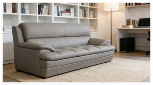 Sofá Económico de 3 Plazas con Estructura de Madera y Tapicería de PU para Apartamentos de <span class=keywords><strong>Alquiler</strong></span>, Vestíbulos de Hoteles y Áreas de Espera de Spas - Product Image 6