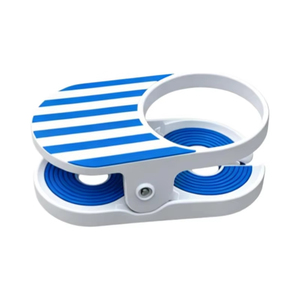 <b>Clip</b>-on Plastic Round <b>Hook</b>-Type Anti-Slip Beverage Holder Portable for Desk Table - Product Image 2