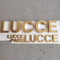 Free Design Business Logo Panneau 3D en acier inoxydable Métal Laiton Lettre Signalisation pour la publicité