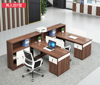 Bureaux ergonomiques pour le personnel, en MDF, ensembles de bureaux et de chaises modernes pour plusieurs employés, mobilier de bureau pour le travail en groupe