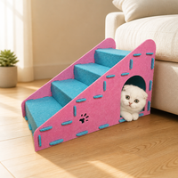 Rampe d'escalier pour animaux de compagnie en feutre solide, résistante aux morsures, durable, toutes saisons, 3-en-1 pour chats et chiens, accessoire pour lit et canapé