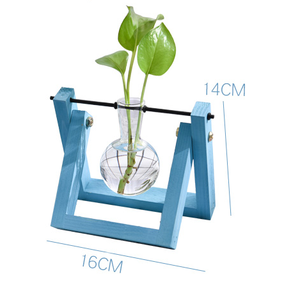 <span class=keywords><strong>Bouteille</strong></span> <span class=keywords><strong>en</strong></span> <span class=keywords><strong>verre</strong></span> <span class=keywords><strong>pour</strong></span> <span class=keywords><strong>terrarium</strong></span> hydroponique avec trous sur le côté, support <span class=keywords><strong>pour</strong></span> plantes à fleurs, vase suspendu hydroponique - Product Image 2