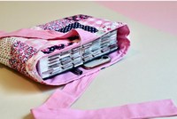 Pochette de livre faite à la main avec nœud Floral Books Protector Quilted Bible Sleeve Book Cover