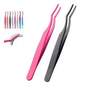 Pinzas de Acero Inoxidable Personalizadas para Extensión de Pestañas, Herramienta de Belleza Profesional de Precisión - Product Image 5