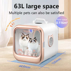 Cabina Secadora para Mascotas de 63L, Moderna, Conveniente, de Lujo, Antibacteriana, Ecológica, Personalizada, con Sistema de Aire Fresco, para Perros y Gatos, Venta al Por Mayor, OEM, ODM - Product Image 2