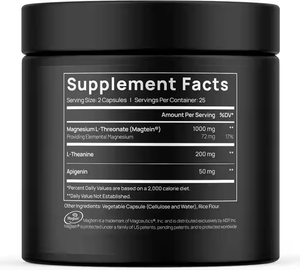 Suplemento de L-treonato de malato orotato y glicinato magnésico, suplemento personalizado de 400mg para la salud - Product Image 2