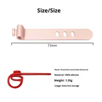 Attache-câbles électrique avec boucle de verrouillage, sangle élastique pour câble de chargeur, organisateur de câbles, attache en silicone