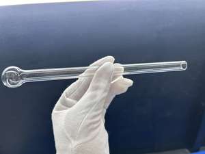 Kunden spezifische transparente hochreine Blasen ein Ende geschlossen versiegelt BET Quarz Test Probe Rohr Glasröhrchen - Product Image 6