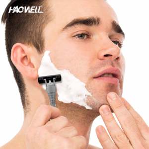Haowell-Maquinilla <span class=keywords><strong>de</strong></span> <span class=keywords><strong>afeitar</strong></span> económica para hombre, maquinilla <span class=keywords><strong>de</strong></span> <span class=keywords><strong>afeitar</strong></span> <span class=keywords><strong>de</strong></span> acero inoxidable con 3 hojas triples, 5 unidades por bolsa, máquina <span class=keywords><strong>de</strong></span> <span class=keywords><strong>afeitar</strong></span> desechable - Product Image 6
