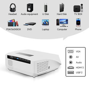 Nhà máy cung cấp mới nhất xách tay LED LCD thông minh Wifi 4K proyector Full HD không dây phản ánh Bluetooth chiếu - Product Image 3