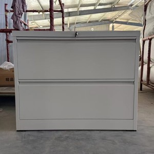 Armoire de classement de bureau en acier verrouillable avec tiroirs, 4 compartiments pour cartes, rangement vertical, armoire à suspendre latérale pour bureau - Product Image 5