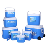 Glacière AS5000 50L en Plastique Isolée Grande Taille Personnalisée pour Thon, Mousse Styrofoam avec Roues