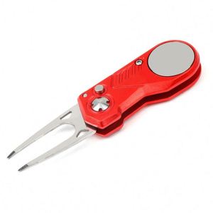Nouvel Outil de Réparation de Divots Pliant en Aluminium Coloré pour Hommes, Accessoire de Golf de Luxe en Métal, Type Couteau à Rabats - Product Image 4