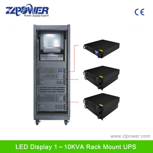 เครื่องสำรองไฟฟ้าออนไลน์แบบ High Frequency ยี่ห้อ Homage พร้อมหน้าจอ LED/LCD ขนาด 2000VA-10000VA ระบบ Uninterruptible Power Supply แรงดันไฟฟ้าขาเข้า 220V 10kVA AC - Product Image 3