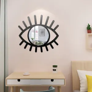 3D 눈 모양의 자기 접착 아크릴 스티커 침실 메이크업 거울 드레싱 욕실 벽 장식 홈 아트 장식
