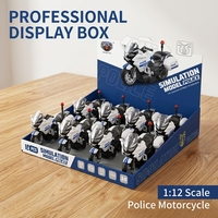 Moto de police allemande de collection préférée des enfants, modèle de simulation avec lumières stroboscopiques colorées et son, fournie directement par l'usine