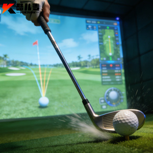 <span class=keywords><strong>Simulateur</strong></span> de <span class=keywords><strong>golf</strong></span> d'intérieur KUERMAI KEM-562 avec jeu de projection interactif et système de surveillance du lancement pour <span class=keywords><strong>simulateur</strong></span> de football - Product Image 5